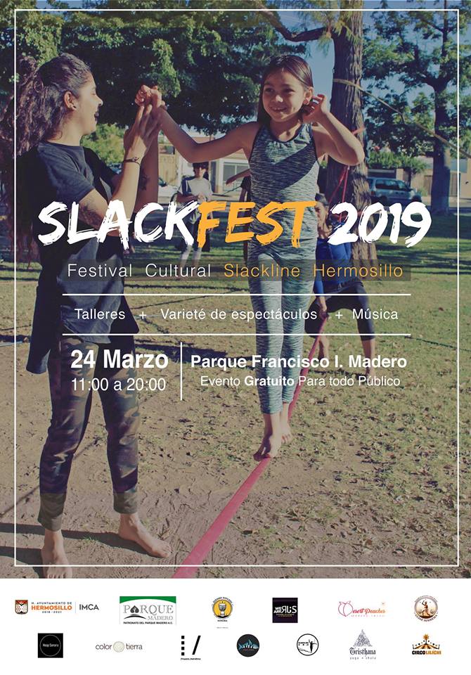 Festival Cultural Slackline Domingo 24 de Marzo en el Parque Madero